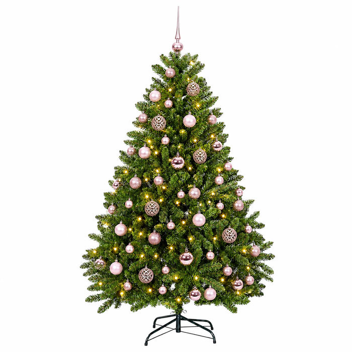 Brad de Crăciun artificial verde deschis cu globuri 270 cm - WALTI WALTI