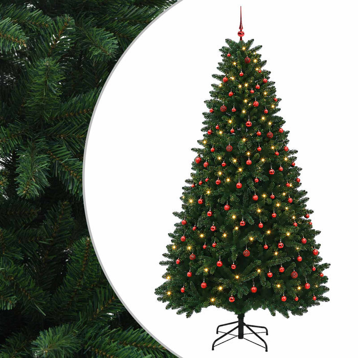 Brad de Crăciun artificial, verde mediu, cu globuri 270 cm - WALTI WALTI