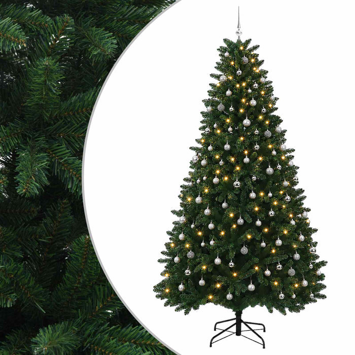 Brad de Crăciun artificial, verde mediu, cu globuri 270 cm - WALTI WALTI