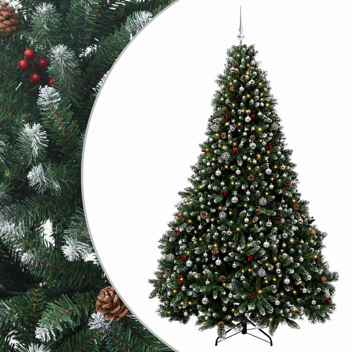 Brad de Crăciun artificial verde cu globuri 300 cm 600 LED-uri - WALTI WALTI