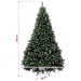 Brad de Crăciun artificial verde cu globuri 300 cm 600 LED-uri - WALTI WALTI