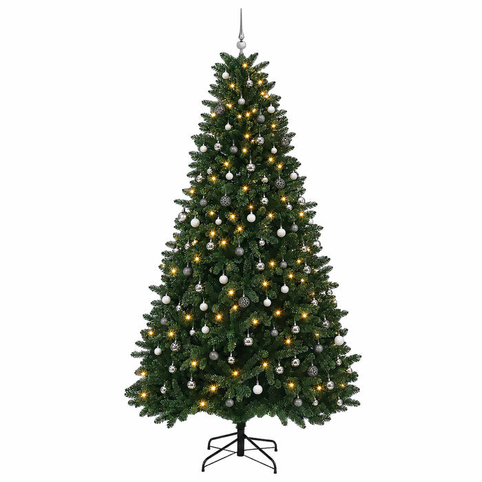 Brad de Crăciun artificial, verde mediu, cu globuri 300 cm - WALTI WALTI