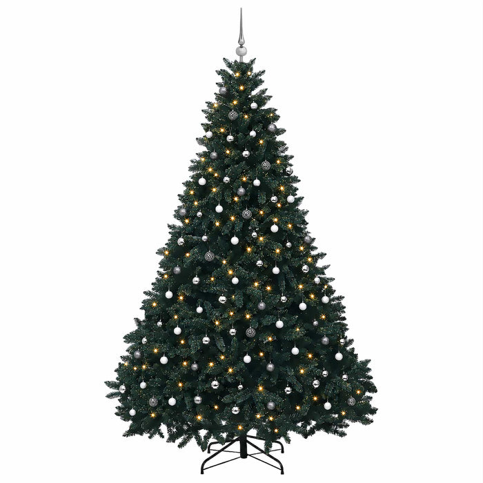 Brad de Crăciun artificial, verde închis, cu globuri 270 cm - WALTI WALTI