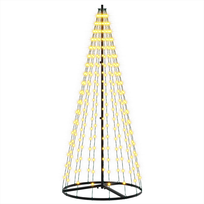 Brad de Crăciun LED 165 cm 270 LED-uri Alb cald Fier Negru - WALTI WALTI