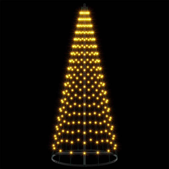 Brad de Crăciun LED 165 cm 270 LED-uri Alb cald Fier Negru - WALTI WALTI