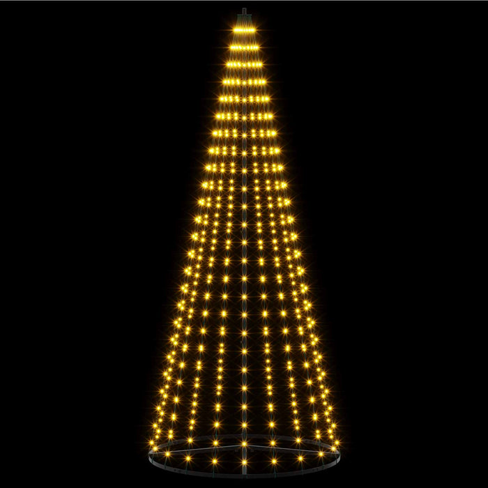 Brad de Crăciun LED 235 cm 500 LED-uri Alb cald Fier Negru WALTI