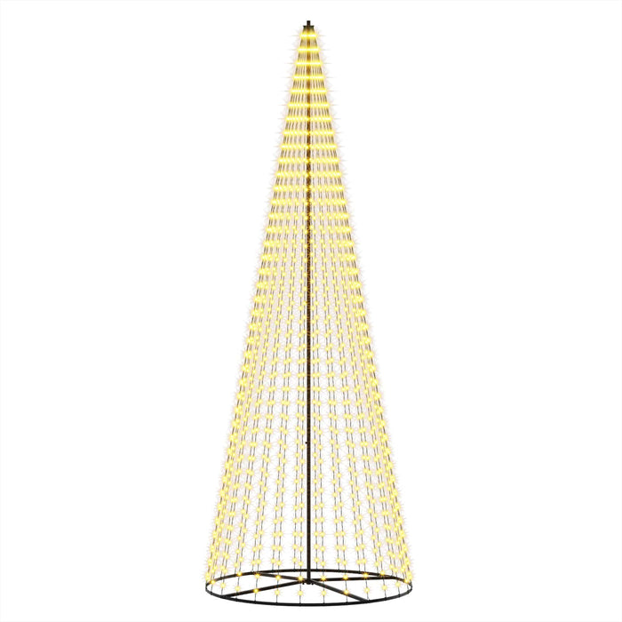 Brad de Crăciun LED 385 cm 1148 LED-uri Alb cald Fier Negru - WALTI WALTI