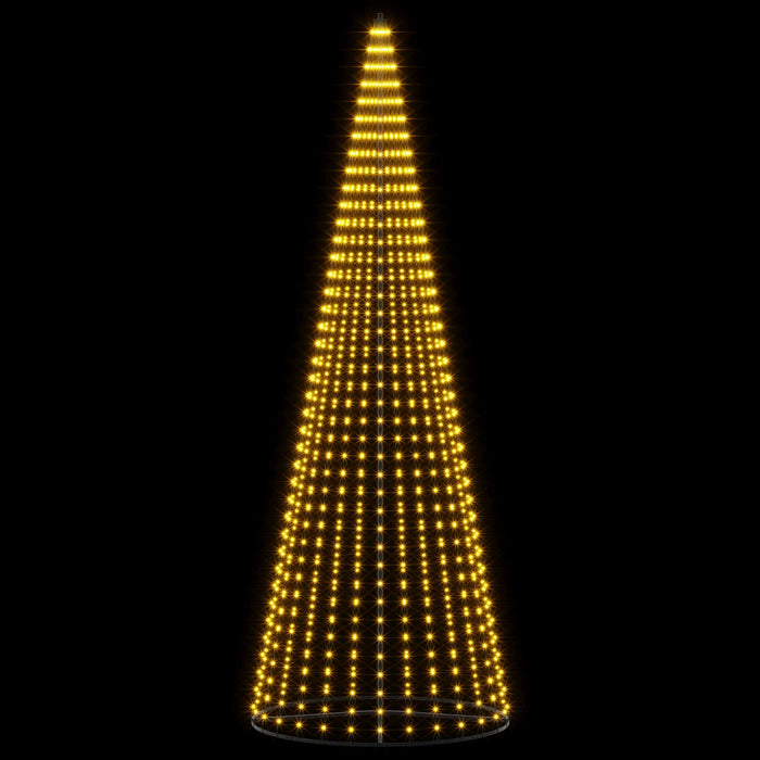Brad de Crăciun LED 385 cm 1148 LED-uri Alb cald Fier Negru - WALTI WALTI
