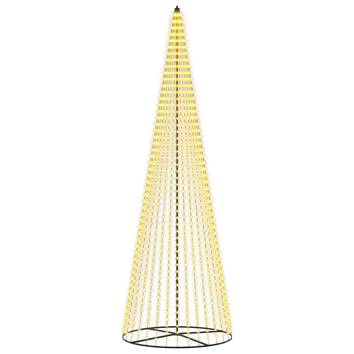 Brad de Crăciun LED 485 cm 1632 LED-uri Alb cald Fier Negru - WALTI WALTI
