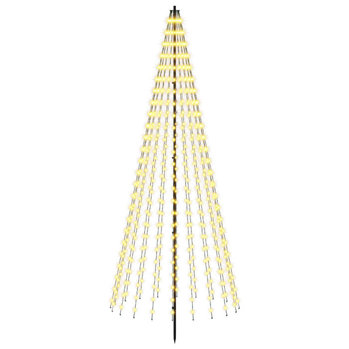 Brad de Crăciun LED 235 cm 500 LED-uri Alb cald Fier Negru - WALTI WALTI