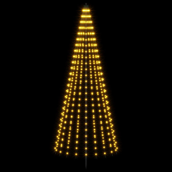 Brad de Crăciun LED 235 cm 500 LED-uri Alb cald Fier Negru - WALTI WALTI
