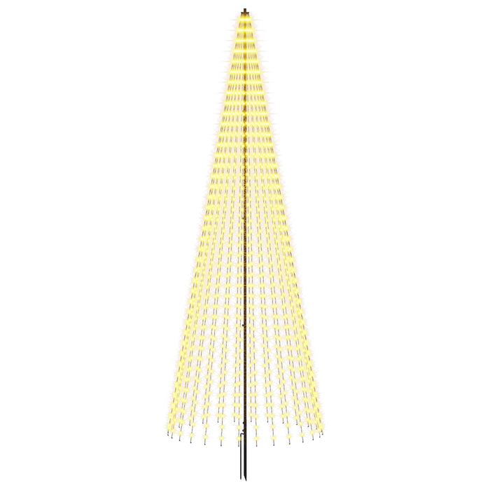 Brad de Crăciun LED 385 cm 1148 LED-uri Alb cald Fier Negru - WALTI WALTI