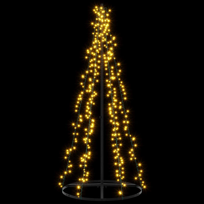 Brad de Crăciun LED 165 cm 540 LED-uri Alb cald Oțel Negru - WALTI WALTI