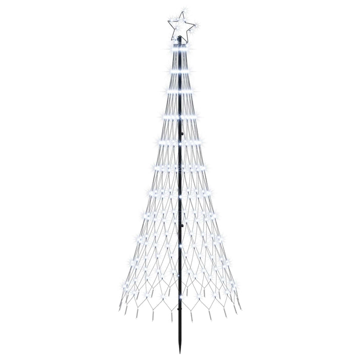 Brad de Crăciun LED 180 cm 230 LED-uri Alb rece Fier Negru - WALTI WALTI