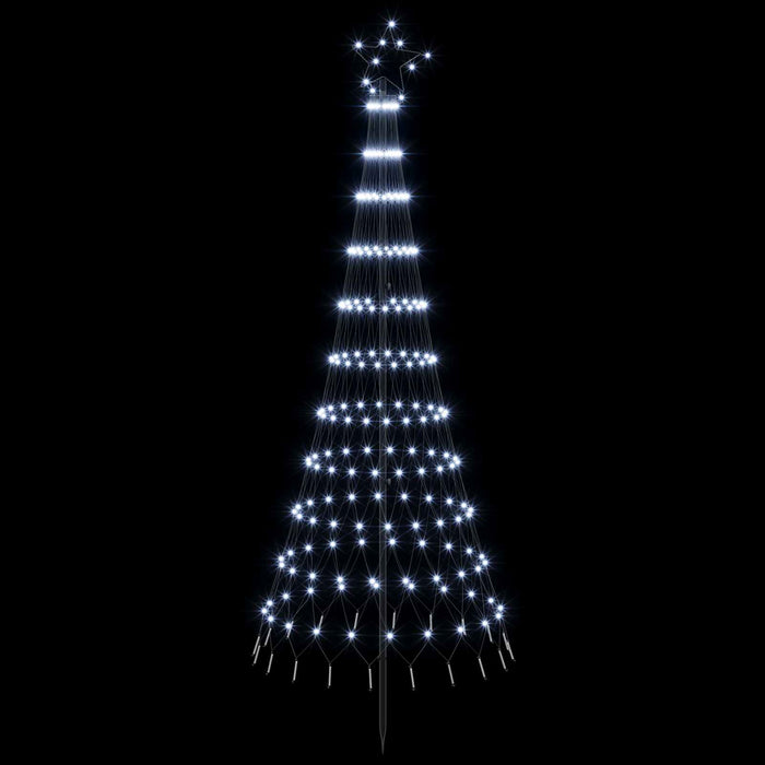 Brad de Crăciun LED 180 cm 230 LED-uri Alb rece Fier Negru - WALTI WALTI
