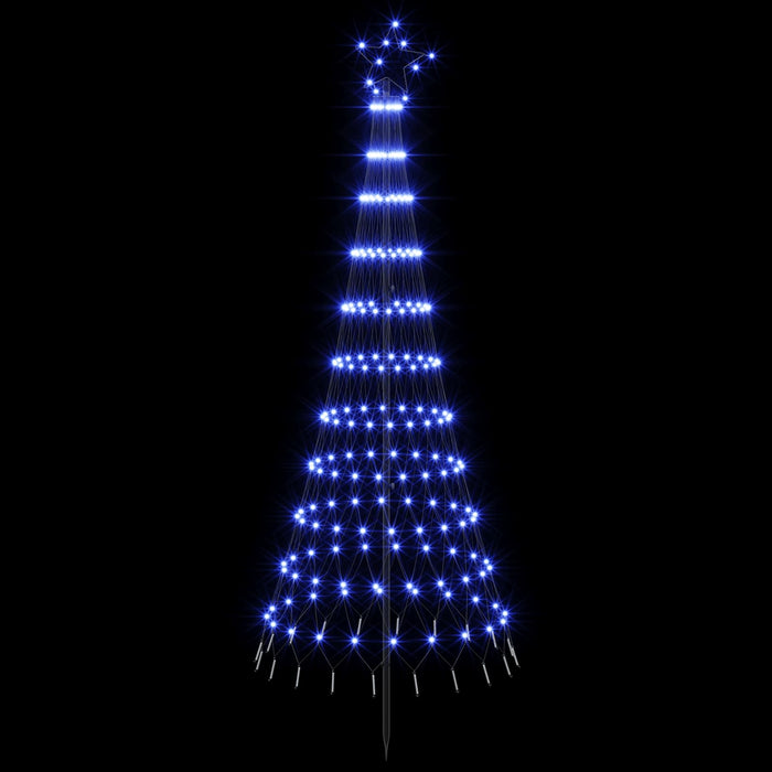 Brad de Crăciun LED 180 cm 230 LED-uri Albastru Fier Negru - WALTI WALTI