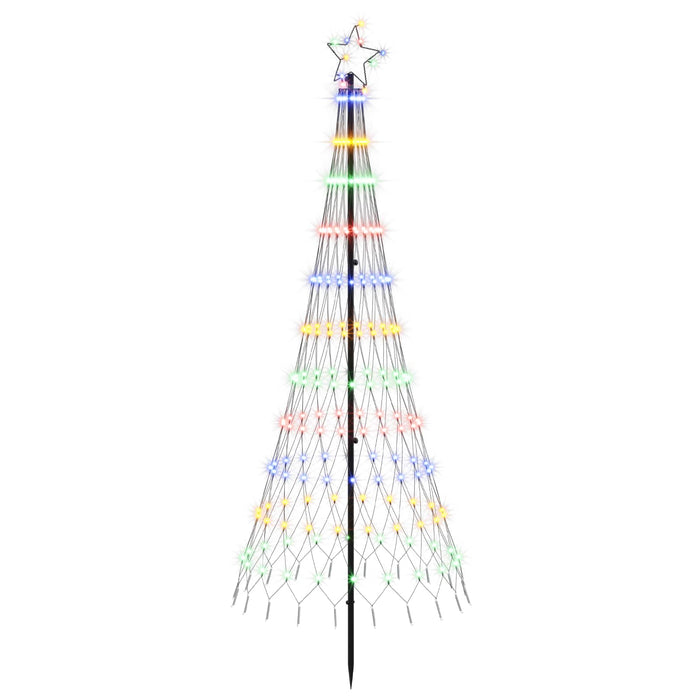 Brad de Crăciun LED 180 cm 230 LED-uri Multicolor Fier Negru - WALTI WALTI