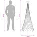Brad de Crăciun LED 180 cm 230 LED-uri Multicolor Fier Negru - WALTI WALTI