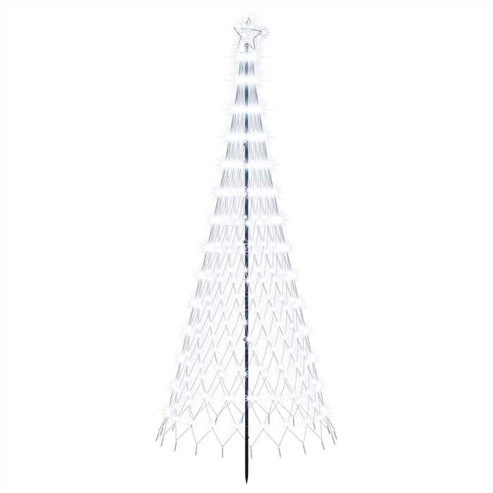Brad de Crăciun LED 250 cm 290 LED-uri Alb rece Fier Negru WALTI