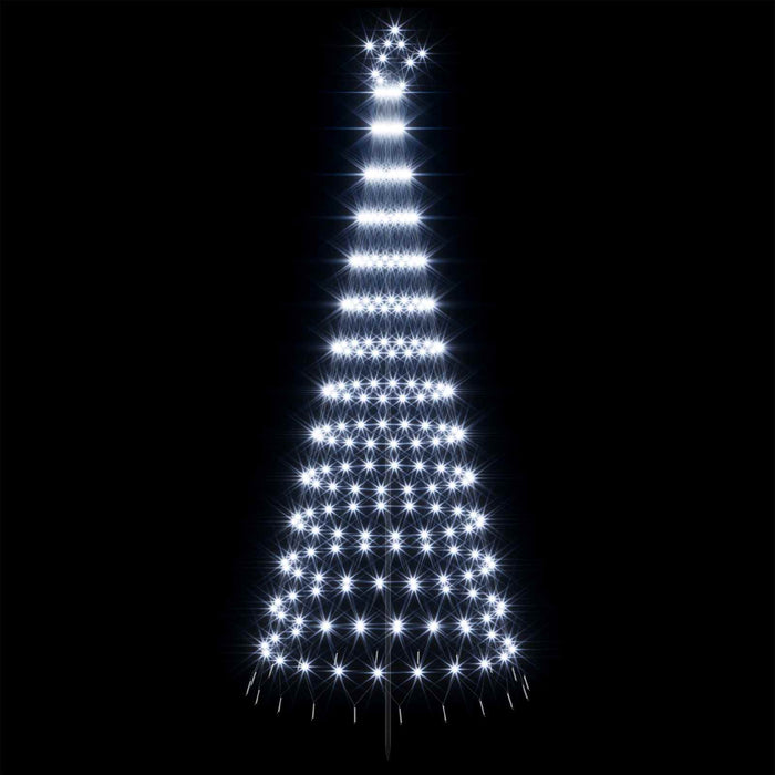 Brad de Crăciun LED 250 cm 290 LED-uri Alb rece Fier Negru WALTI