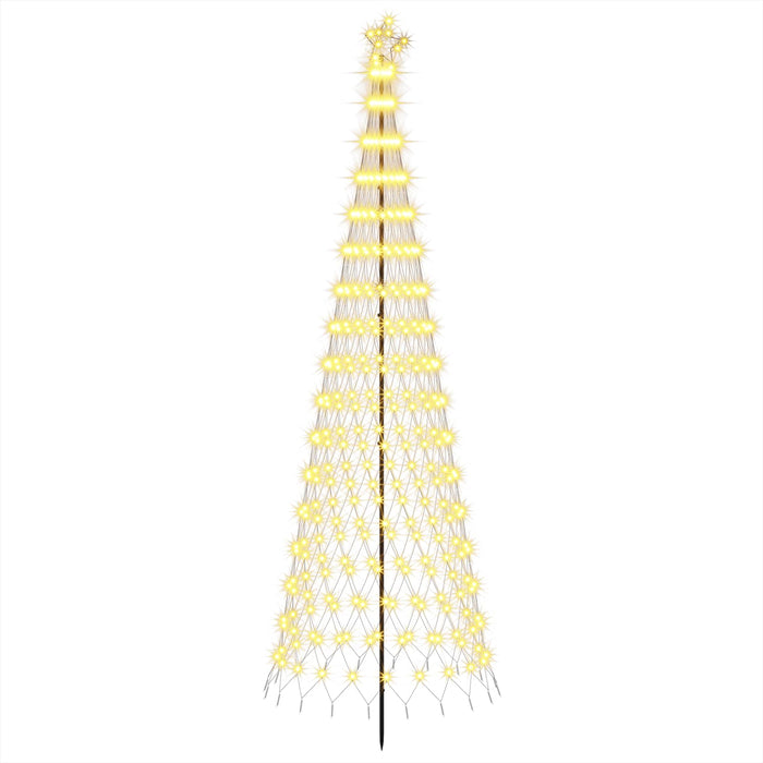 Brad de Crăciun LED 300 cm 350 LED-uri Alb cald Fier Negru WALTI