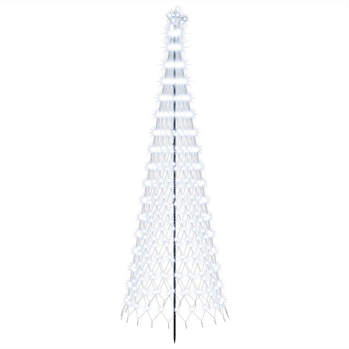Brad de Crăciun LED 300 cm 350 LED-uri Alb rece Fier Negru WALTI
