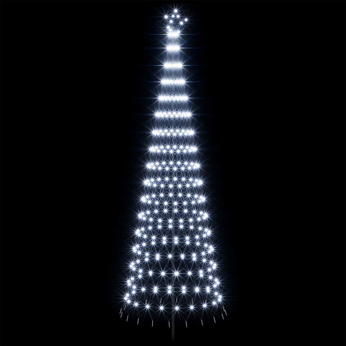Brad de Crăciun LED 300 cm 350 LED-uri Alb rece Fier Negru WALTI