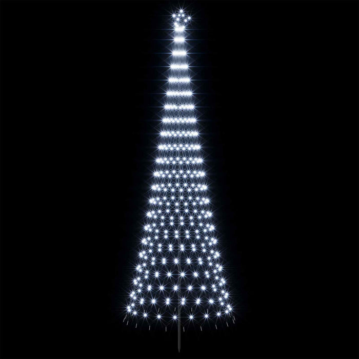 Brad de Crăciun LED 400 cm 450 LED-uri Alb rece Fier Negru WALTI
