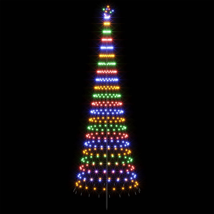 Brad de Crăciun LED 400 cm 450 LED-uri Multicolor Fier Negru - WALTI WALTI