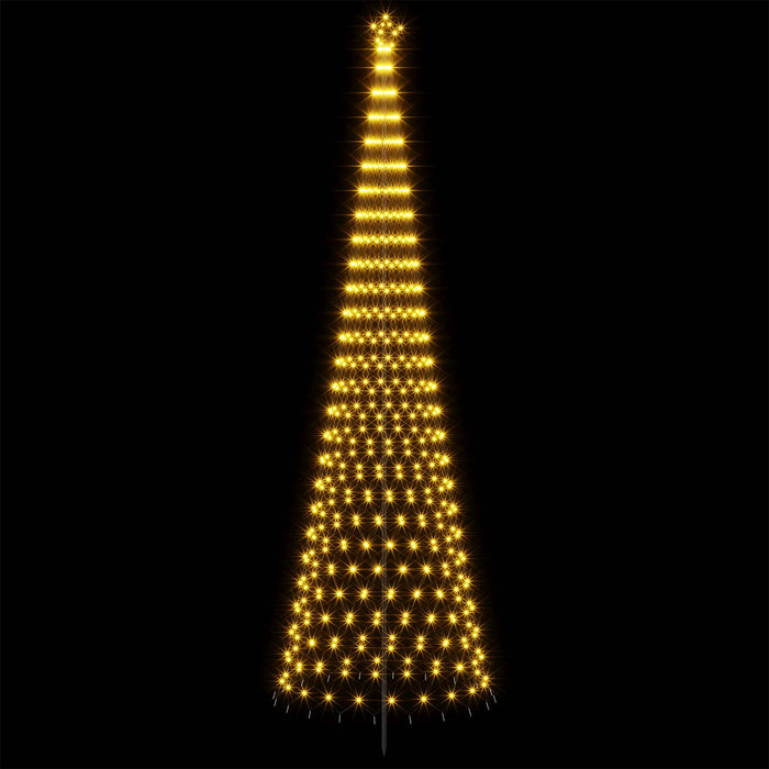 Brad de Crăciun LED 500 cm 550 LED-uri Alb cald Fier Negru WALTI