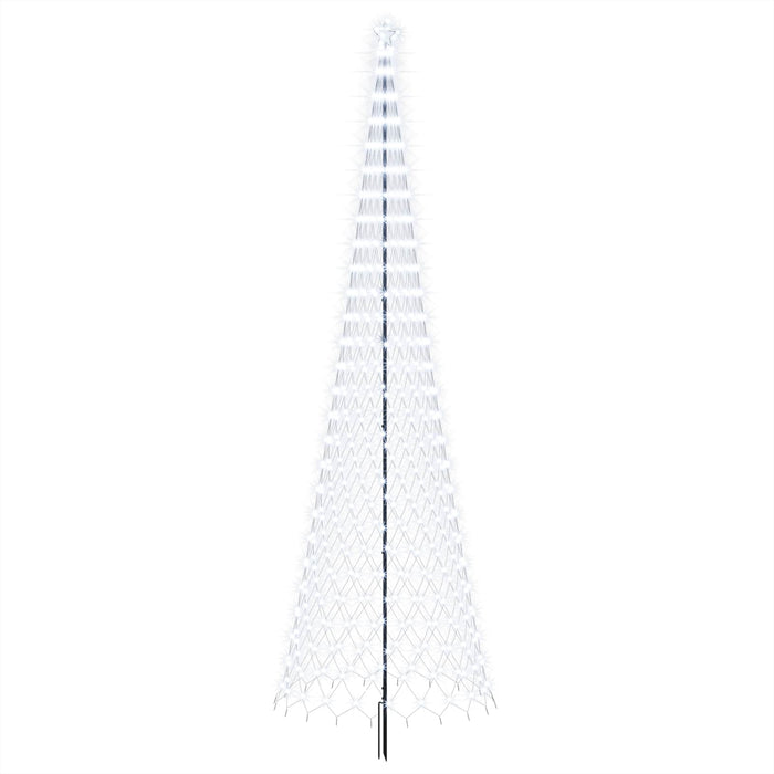 Brad de Crăciun LED 500 cm 550 LED-uri Alb rece Fier Negru WALTI