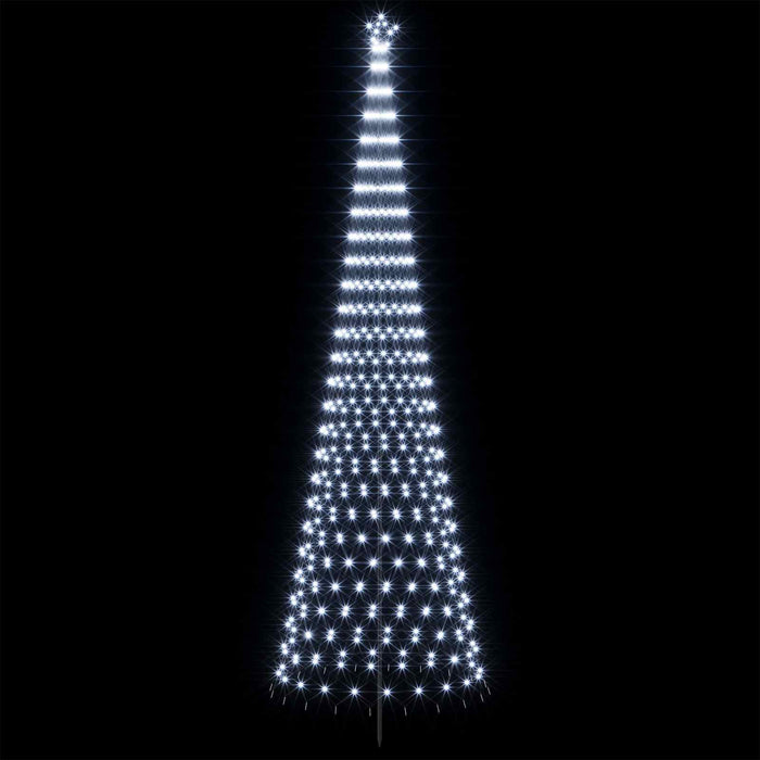 Brad de Crăciun LED 500 cm 550 LED-uri Alb rece Fier Negru WALTI
