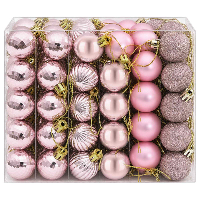Set de globuri de Crăciun 150 buc. Roz 3 cm Polistiren - WALTI WALTI