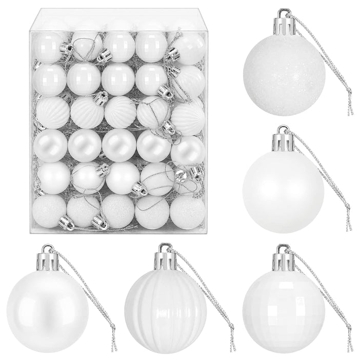 Set de globuri de Crăciun 150 buc. Alb 3 cm Polistiren - WALTI WALTI