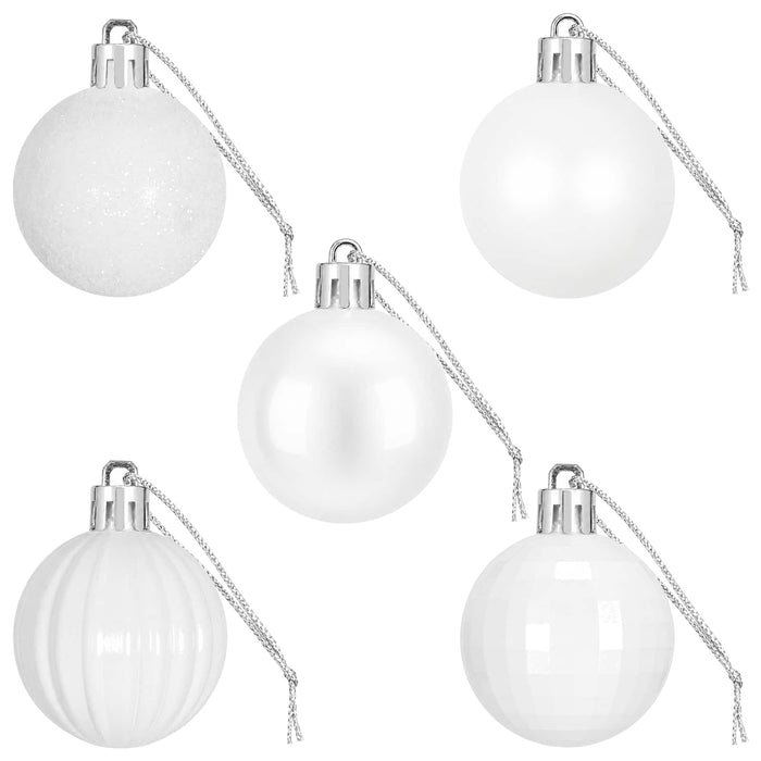 Set de globuri de Crăciun 150 buc. Alb 3 cm Polistiren - WALTI WALTI
