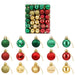 Set de globuri de Crăciun 150 buc. Roșu, auriu și verde 3 cm - WALTI WALTI