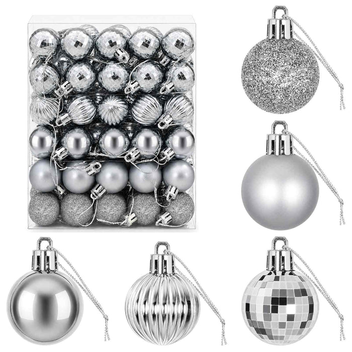Set de globuri de Crăciun 150 buc. Gri 3 cm Polistiren - WALTI WALTI