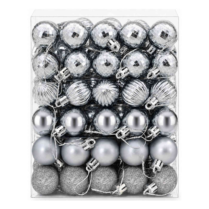 Set de globuri de Crăciun 150 buc. Gri 3 cm Polistiren - WALTI WALTI