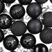 Set de globuri de Crăciun 100 buc. Negru 4 cm Polistiren - WALTI WALTI