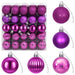 Set de globuri de Crăciun 100 buc. Violet 4 cm Polistiren - WALTI WALTI