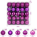 Set de globuri de Crăciun 100 buc. Violet 4 cm Polistiren - WALTI WALTI