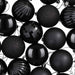 Set de globuri de Crăciun 75 buc. Negru 6 cm Polistiren - WALTI WALTI
