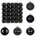 Set de globuri de Crăciun 75 buc. Negru 6 cm Polistiren - WALTI WALTI