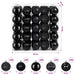 Set de globuri de Crăciun 75 buc. Negru 6 cm Polistiren - WALTI WALTI