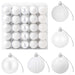 Set de globuri de Crăciun 75 buc. Alb 6 cm Polistiren - WALTI WALTI