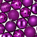 Set de globuri de Crăciun 75 buc. Violet 6 cm Polistiren - WALTI WALTI