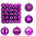 Set de globuri de Crăciun 75 buc. Violet 6 cm Polistiren - WALTI WALTI