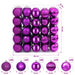 Set de globuri de Crăciun 75 buc. Violet 6 cm Polistiren - WALTI WALTI