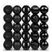 Set de globuri de Crăciun 50 buc. Negru 8 cm Polistiren - WALTI WALTI
