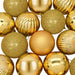 Set de globuri de Crăciun 50 buc. Auriu 8 cm Polistiren - WALTI WALTI